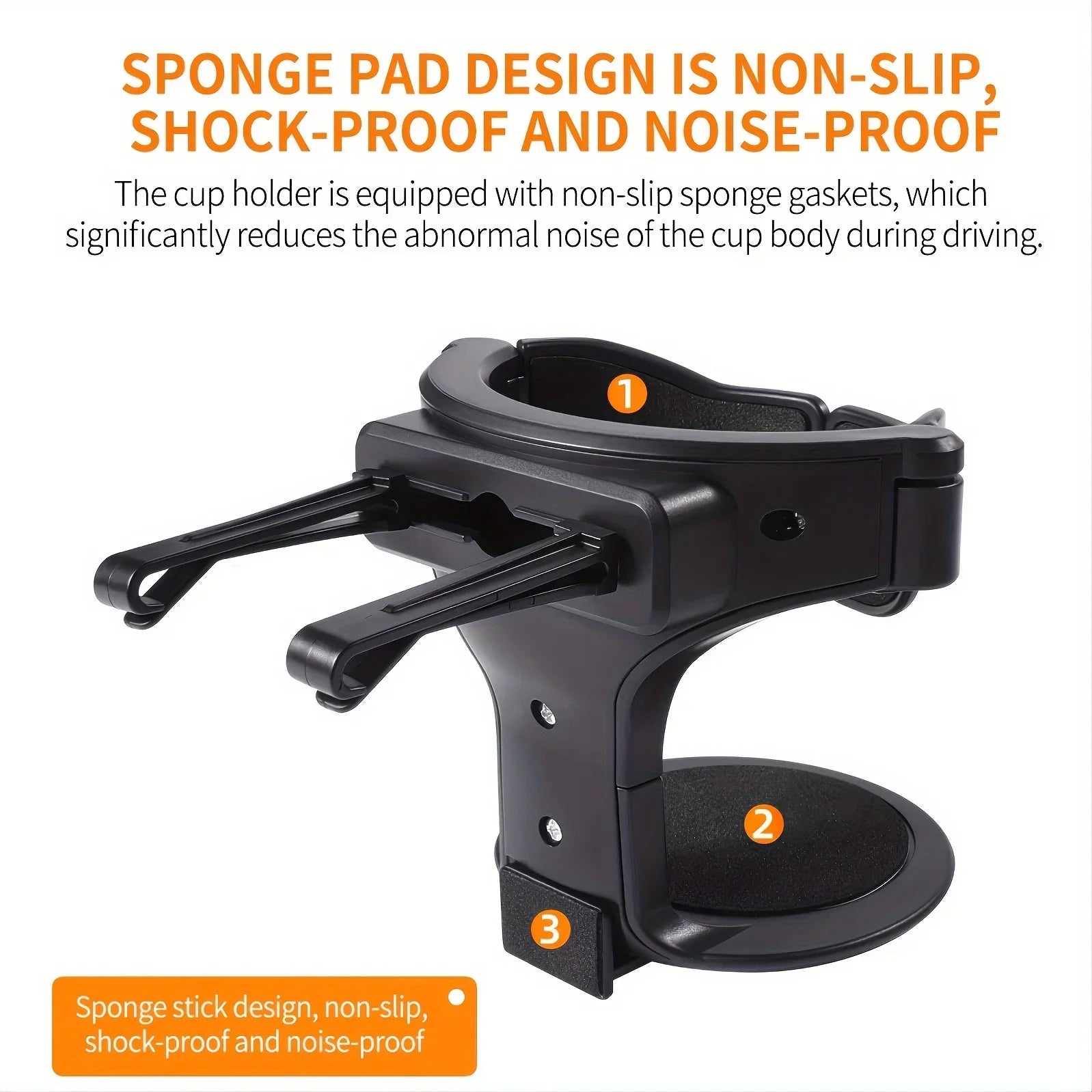 Car Cup Holder - Keep Drinks Securely in Place While You Drive!