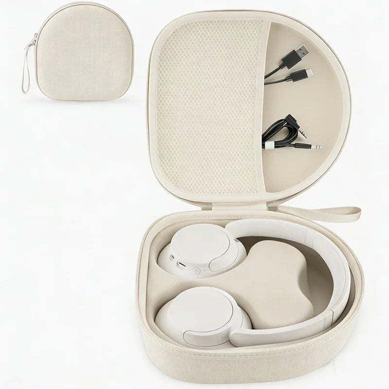 Headphone Hard Case for Sony WH-CH700N / CH710N / CH720N / Edifier W830NB Earphone Travel Protective Cover EVA Storage Bag