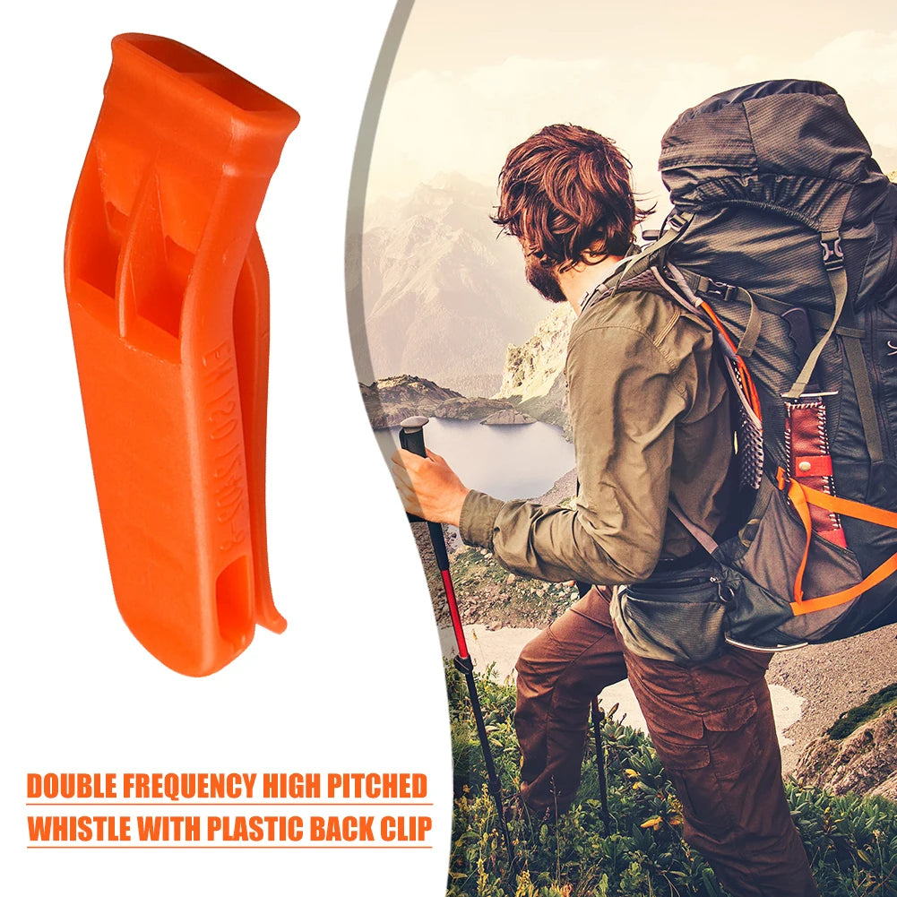 1/5/10pcs Safety Whistles Multifunction Survival Loud Whistle Double Pipe Outdoor Emergency Whistle for Camping Hiking Tools