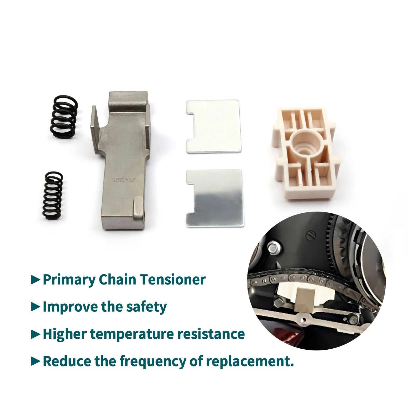 Mokitdora Primary Chain Tensioner Adjuster for Harley 2007-2017 Softail Dyna Touring Big Twin Engine (including 06 Dyna)