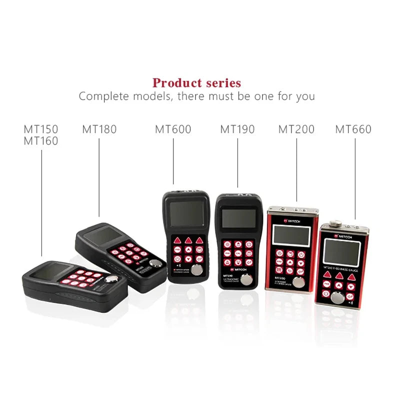 MITECH Ultrasonic Thickness Gauge Meter Test For NDT Non-Destructive Testing MT150 MT160 MT180 MT190 MT200