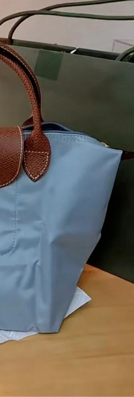2026 Lightweight Foldable Nylon Shoulder Bag Ladies Water Resistant Shopping Tote Bag Large Handbag for Travel Daily Office