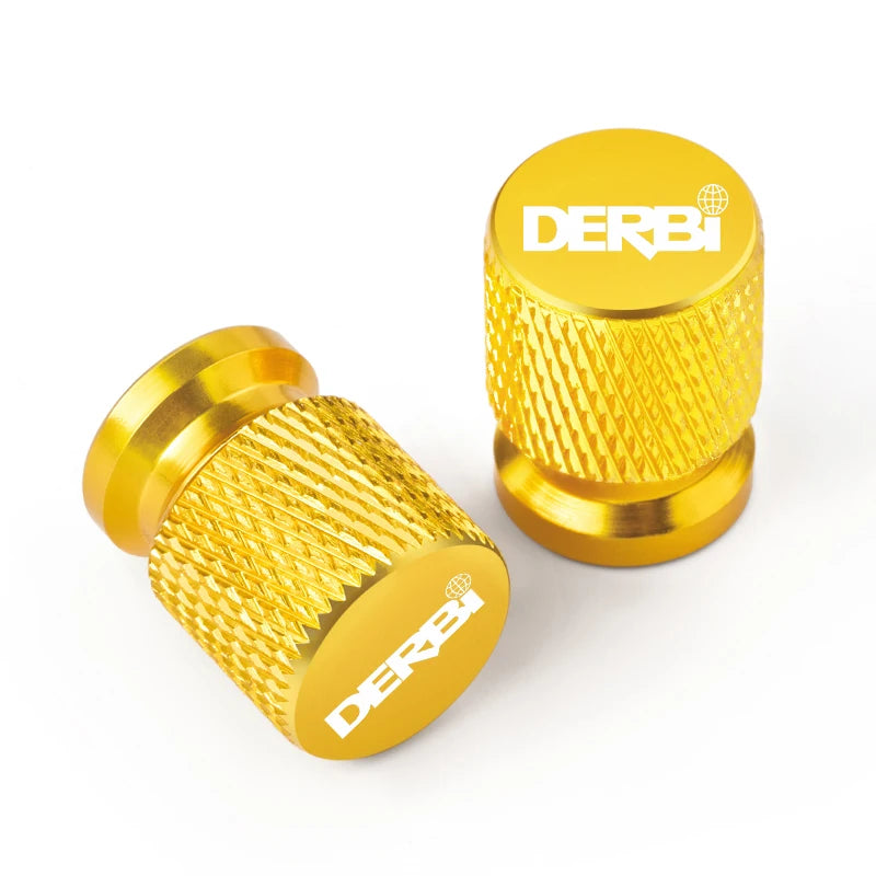 2PCS For DERBI EBE EBS D50B0 VARIANT SPORT R GPR Tire Valve Caps Wheel Tyre Cover CNC Aluminum Alloy Accessories