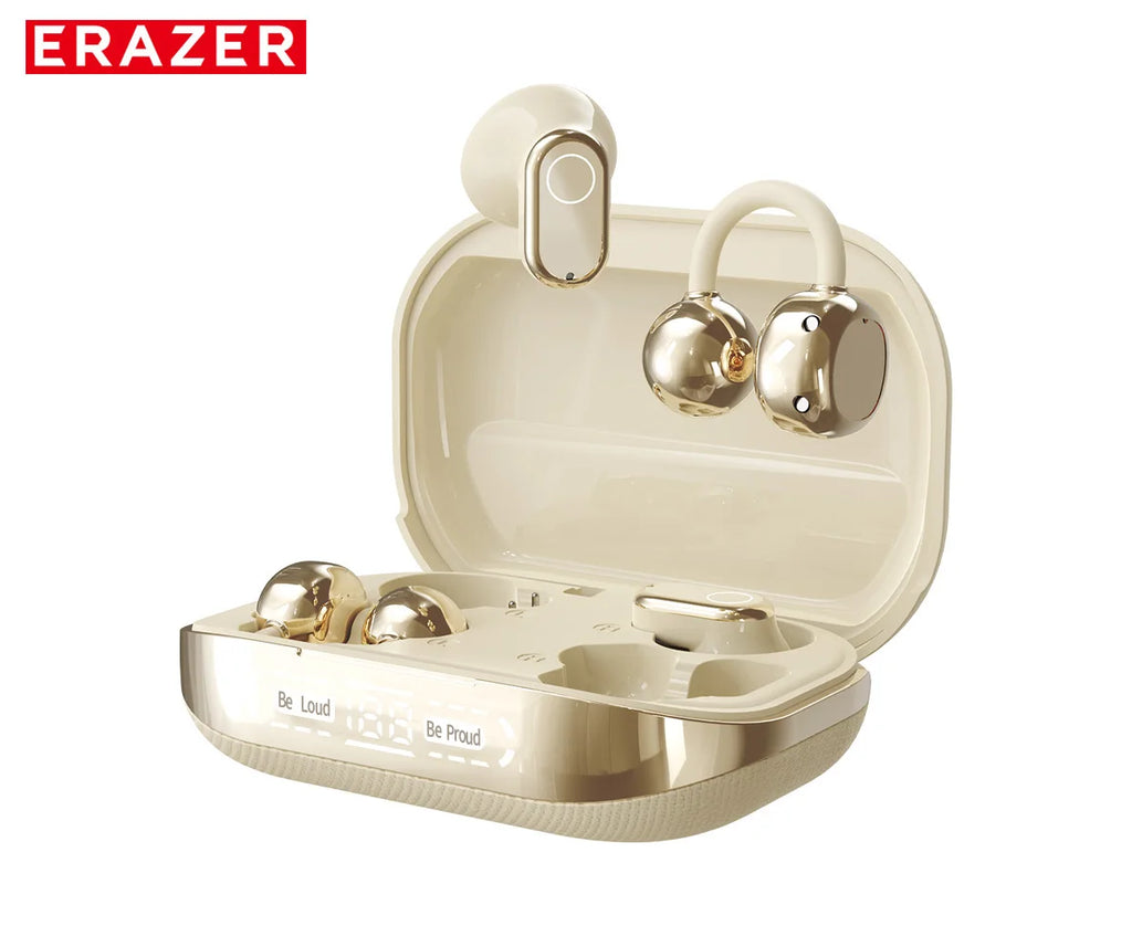 Erazer EX216 Soft Bluetooth Earphones 135 Language AI translator Earbuds Type-C Low Latency New 2-in-1 Wireless Headphones
