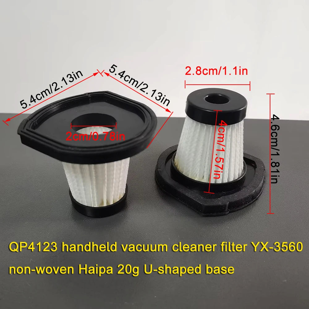For 3101 Car Vacuum Cleaner 2PC Nonwovens Filter Element Filter Vacuum Cleaner Filter Element Home Car Cleaning Beauty Tools