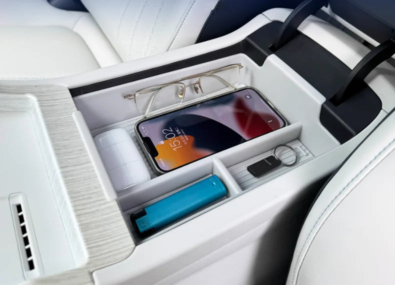 Car Storage Box For Geely EX5 Galaxy E5 E245 E.MAS 7 2024 2025 2026  Anti-dirt Handrail Box Center Console Storage Accessory