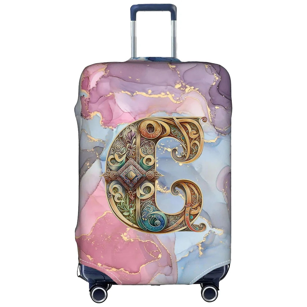 Luggage Cover Stretch Fabric Suitcase Protector Case Graphic Series Baggage Dust Case Cover Suitable 18-32 Inch Suitcase