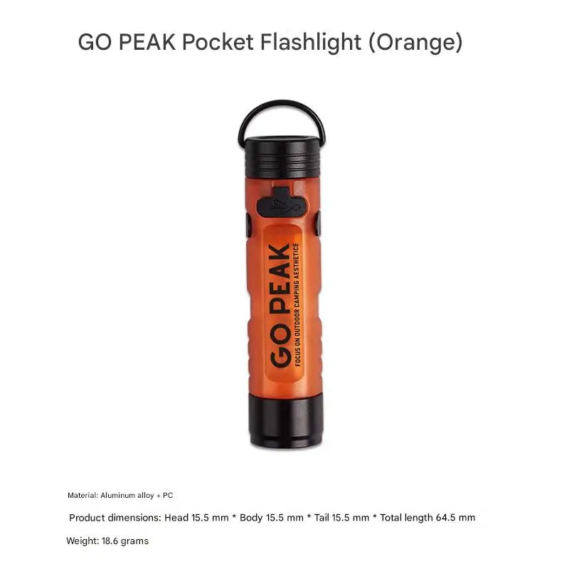 GOPEAK 5050 Small Light Outdoor Key Clip Cap Ambient Led Long Endurance Disaster Relief Emergency Pocket Mini Flashlight