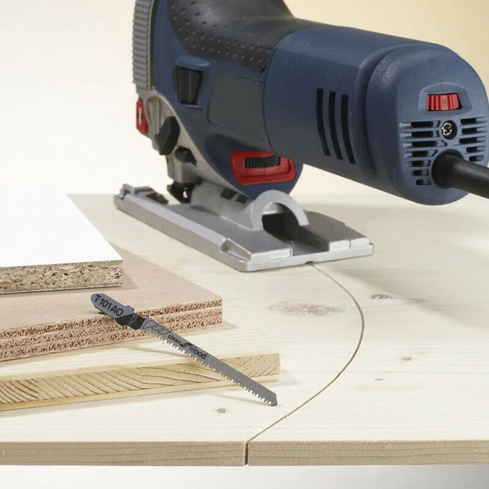 10Pcs Jigsaw Blades Wood Metal Sheet Cutting Saw Blade Cutter T101B/T101BR/T101D/T144D/T244D/T111D/T118A/T118B