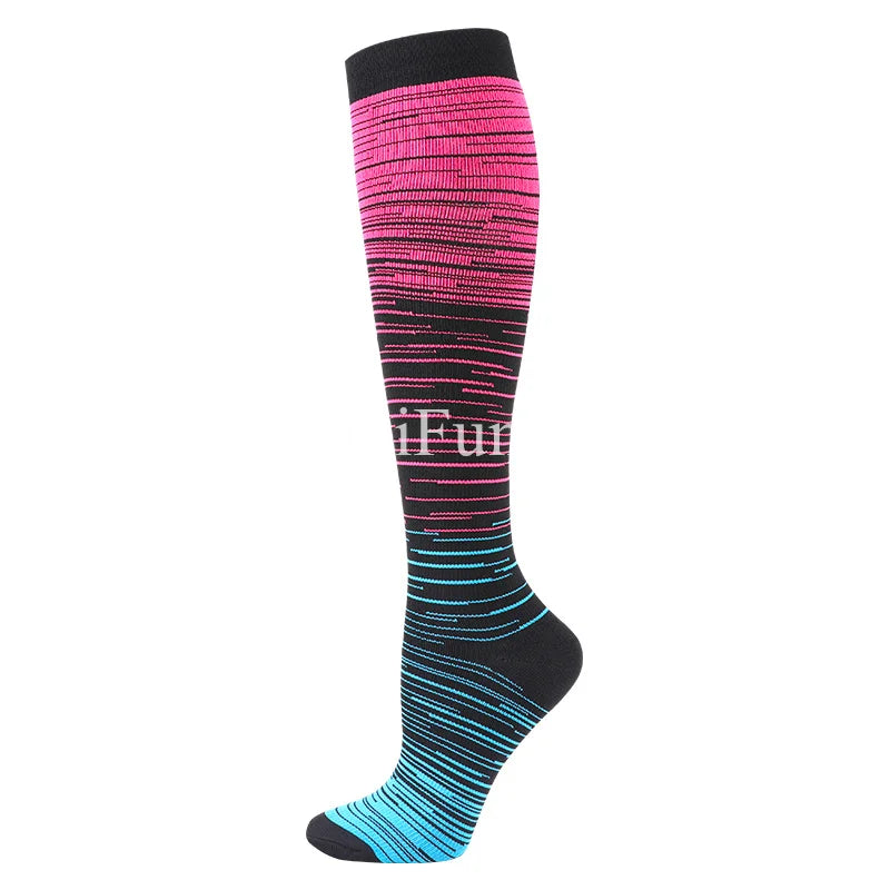 1 Pair Compression Socks Women And Men Stockings Best Medical Nursing Hiking Travel Flight Socks Running Fitness Socks