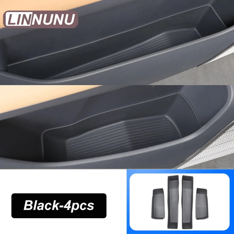 LINNUNU Silicone Car Door Storage Box Pocket Mat For Geely Starray EM-i EX5 EM-i 2026 Anti Slip Dustproof Liner Protector Parts