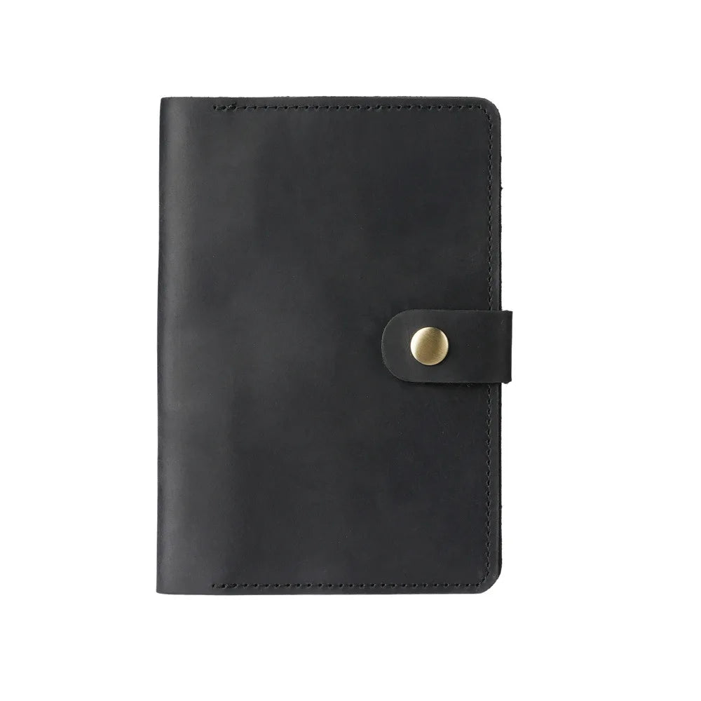 Leather Notebooks Cover for Field Notes, Journal Notepads with Pen Holder for Moleskine Cahier Pocket Notebook (3.5'' x 5.5'')