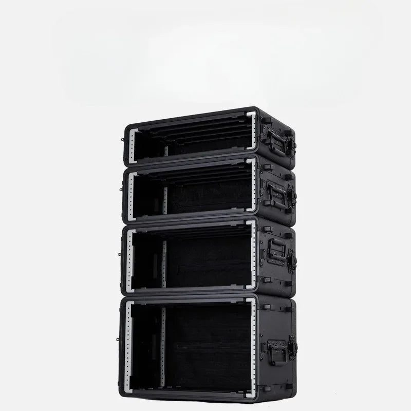 PE Plastic Power Amplifier Receiver Storage Tool Case Wireless Microphone Storage Safety Protection Tool Case Theater Stage Box