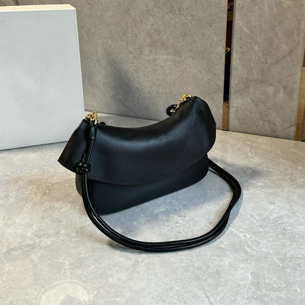 Women's Retro Minimalist Luxury Leather Designer Style Tote Shoulder Bag Large Capacity Commuting Hand Bags for Women