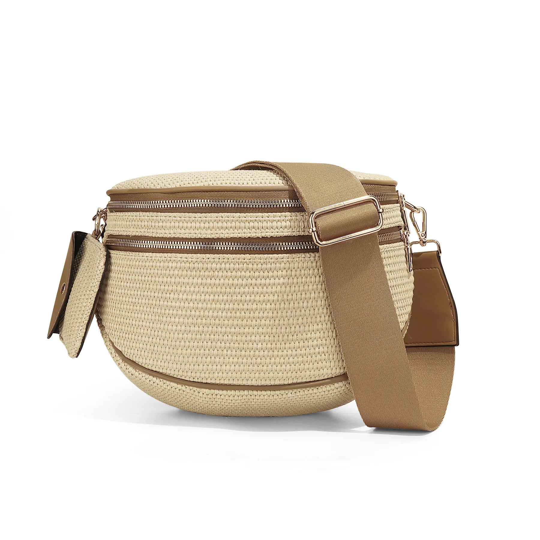 New checkered crossbody bag, shoulder bag, large-capacity shell bag