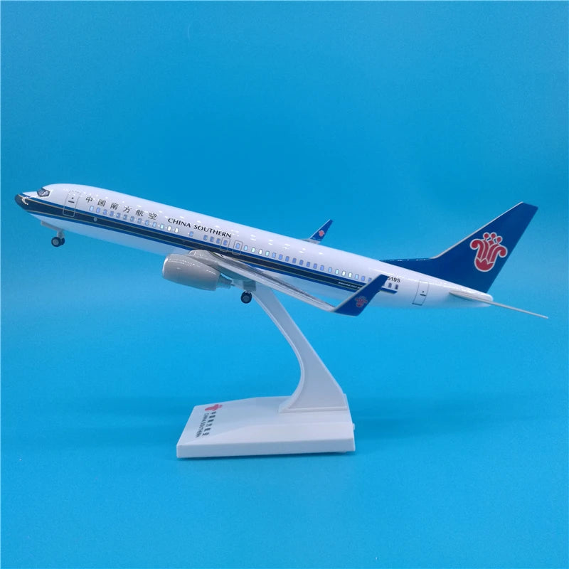 30cm Chinese Airbus & Boeing Airplane Model Diecast Resin with LED Light