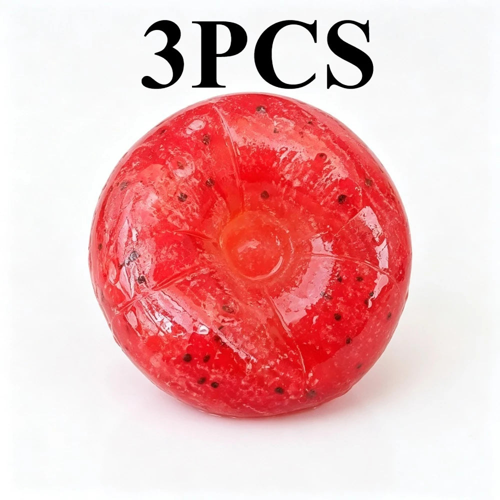 Squishy Handmade Watermelon Slush Toy Soft, Slow-Rebound Stress Relief Squeezy Toy Realistic Fruit Model Adult Gift