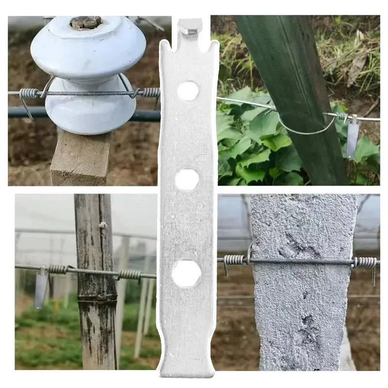 5/1x Fence Wire Twisting Tools Stainless Steel Wrench Heavy Duty Tensioning Tool for Garden Binding Wire Fence Twisting Fastener