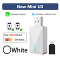 For Hyundai Kia Mazda Mini U3 Smart Box Wireless Carplay Adapter& Android Auto Dongle OTA For Car Wired to Wireless CP/AA
