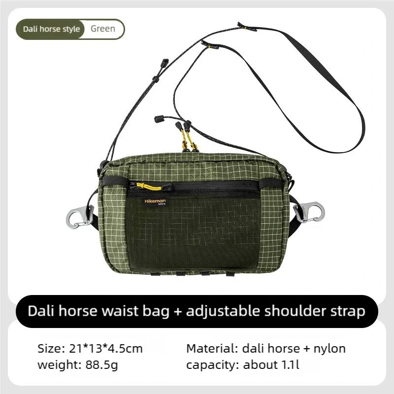 Fiber Waist Pack 1.1L Waterproof UrltraLight Multi Pocket for Cycling Running Hiking Camping Outdoor Sports Accessories