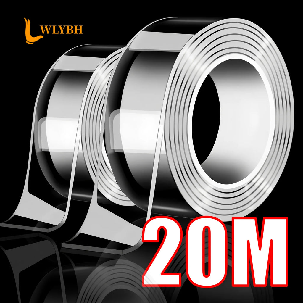Nano Double Sided Adhesive Tape Extra Strong Glue Double Face Nano Tape Ultra-strong Reusable Waterproof Traceless Tape Strip