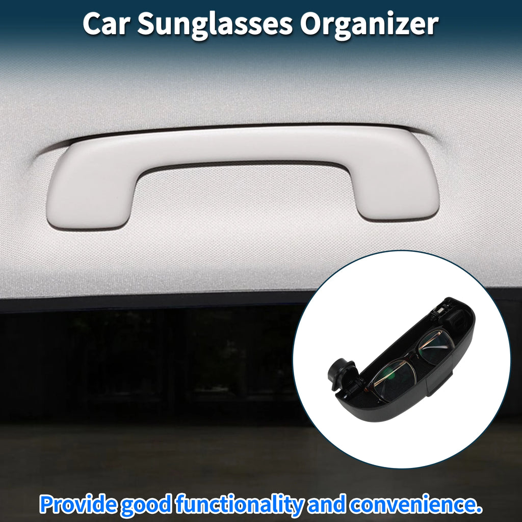 UXCELL Car Sunglasses Case for Mini Cooper F56 3-Door 2014-2018 ABS Black 1 Set