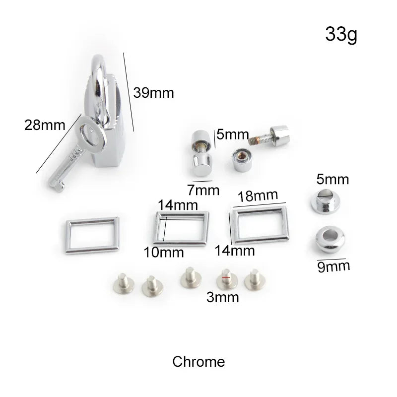 Fashion Metal Bag Locks Clasp Bag Lcok Set For Handbags Purse Tote Closures Snap Clasps DIY Craft Hardware Case Bag Accessories