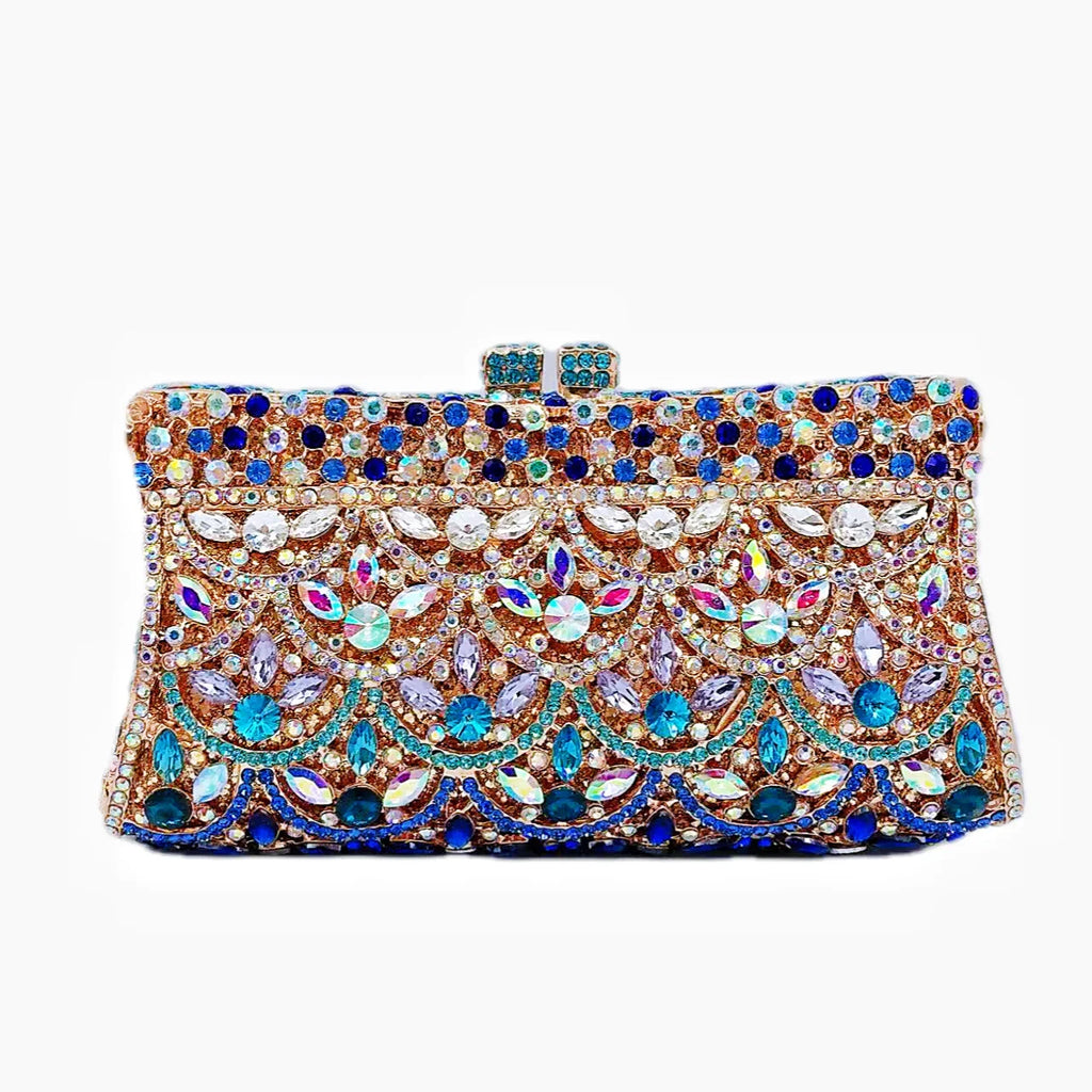 2025 Luxury Lady Diamond Party Prom Clutches Bag Women Rhinestone Evening Handbag Female Crystal Dinner Purse Formal Party Bag
