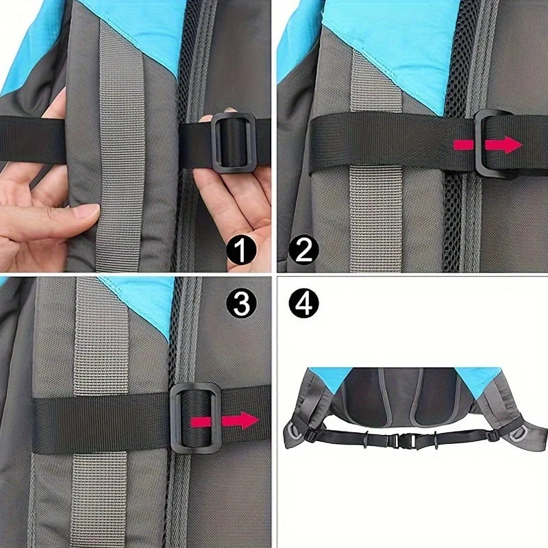 Anti-slip Backpack Chest Strap Buckle Outdoor Adjustable Buckle Belt Backpack External Strap Portable Strap With Release Buckle