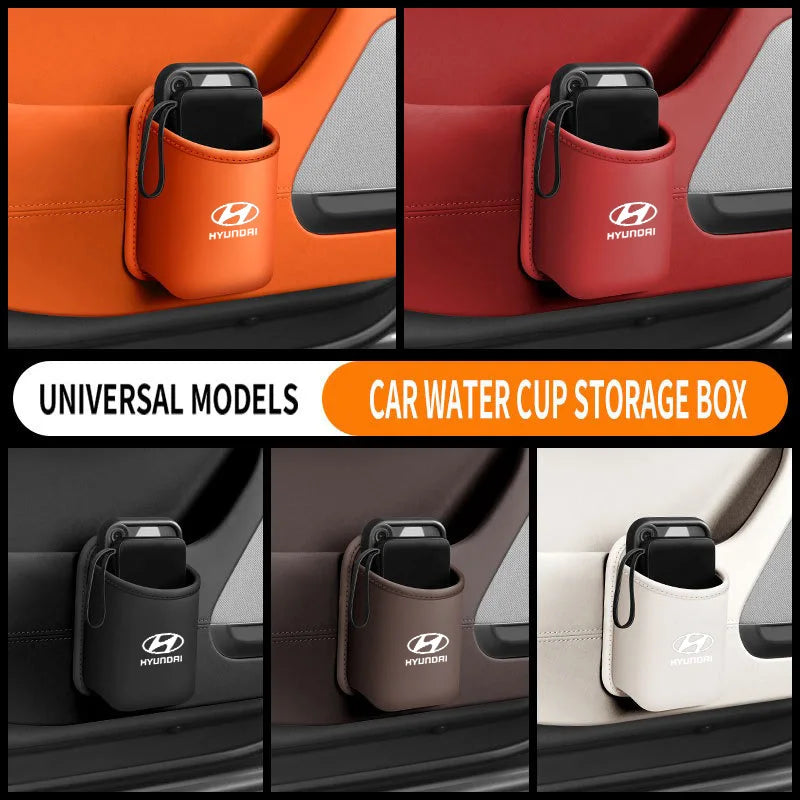 New Car Cup Car Rear Seat Cup Hanging Beverage Storage Bottle Rack For hyundai i10 i20 i30 i40 ix35 N line Kona Santafe Sonata