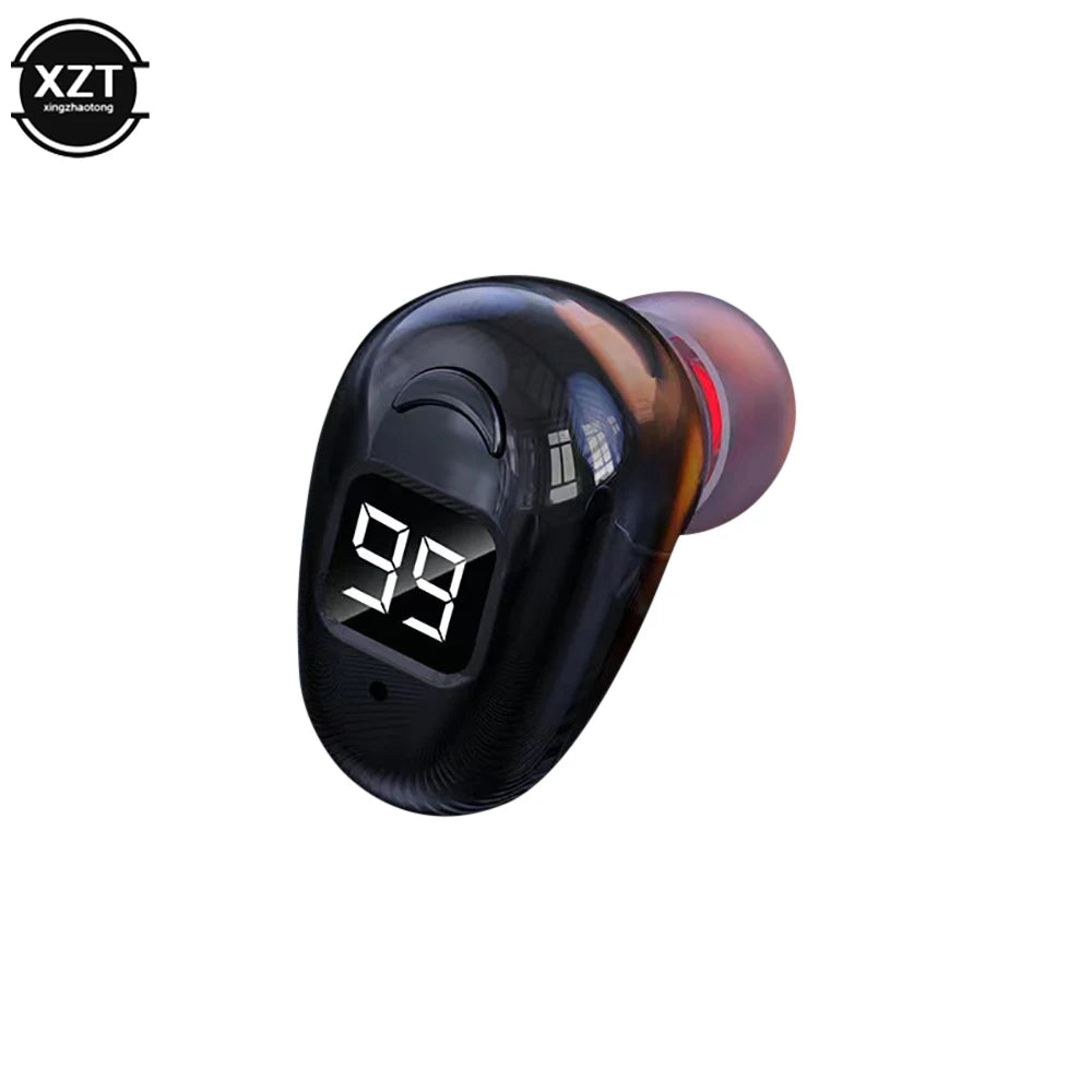 Wireless Bluetooth Headset Digital Display Single In-Ear Earplugs Ultra-long Standby Business Headset HD Call Microphone General