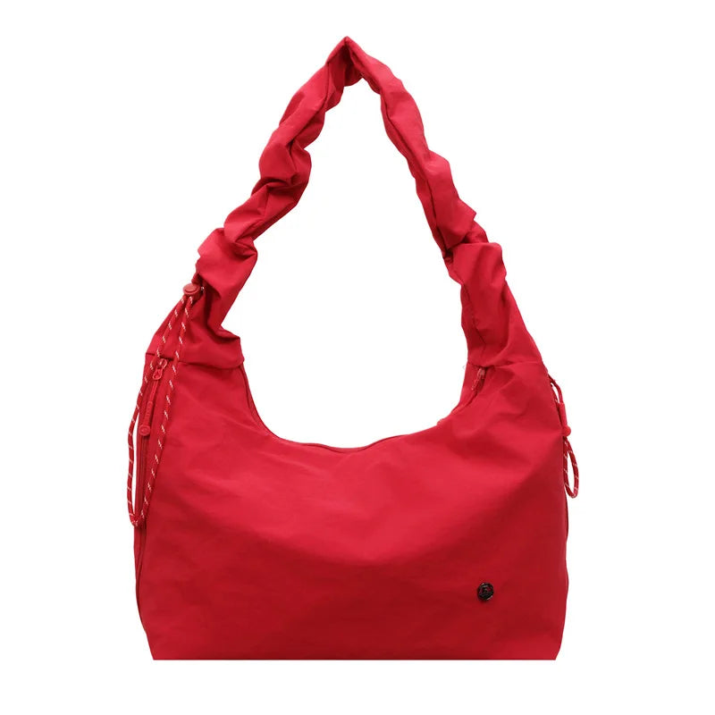 New Women Crossbody Bags Fashion Nylon Tote Shoulder Bag Large Capacity Lazy Style Korean Version Texture Casual Bags for Travel