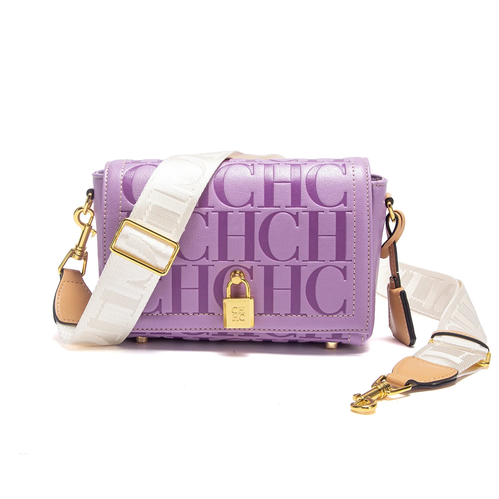 CHCH Crossbody Bag 2024 New Purple Magnetic Flip Cover Commuter Women's Bag Wallet