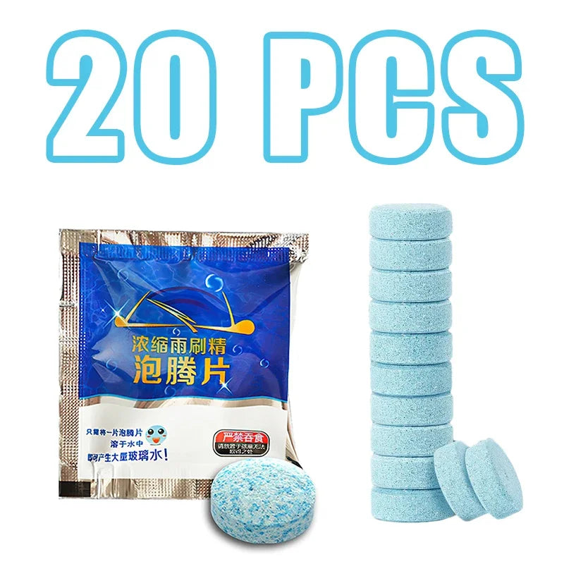 Solid Car Windshield Cleaner Effervescent Tablets Windscreen Window Glass Dust Wiper Car Cleaning Tool Car Accessories