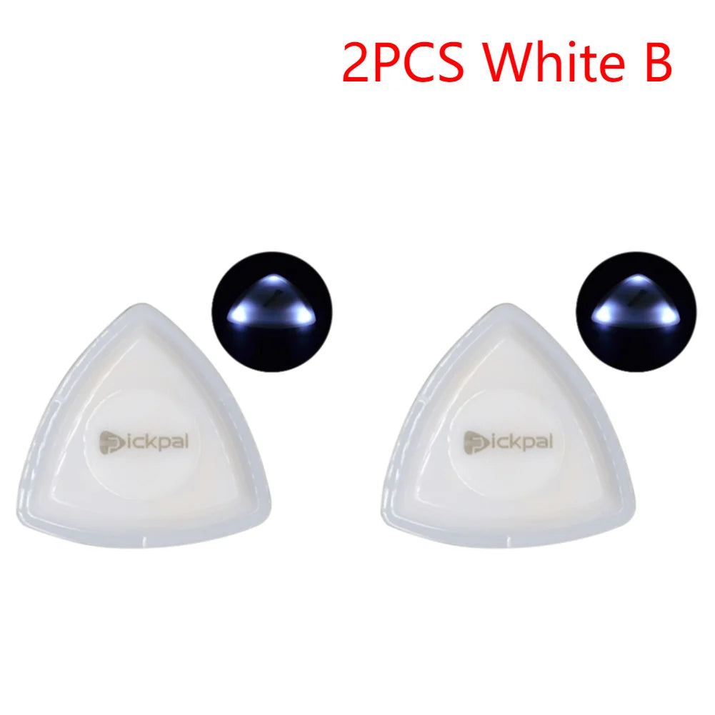 1-3pcs Touch Luminous Guitar Pick Plastic Bass Plectrum Plastic Glowing Guitar Picks w/h LED Light Musical Instruments Parts