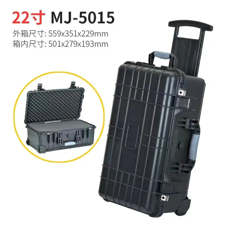 Photographic Equipment Trolley Case Tool Box Organizer Box SLR Camera Lens Suitcase Tools Shockproof Briefcase Storage Box