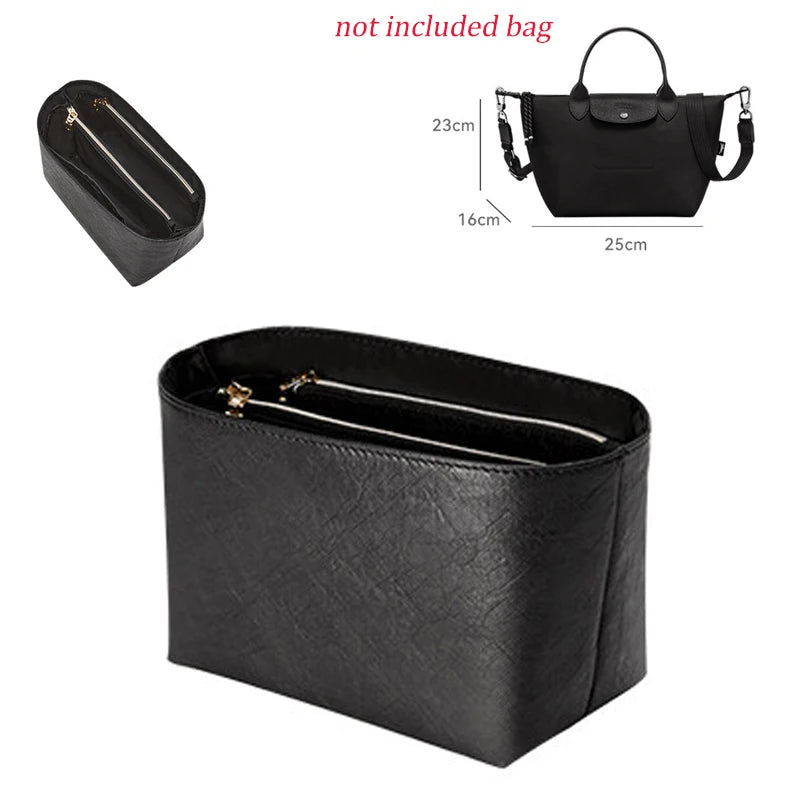 Dupont Paper Waterproof Bag Organizer Water Cap Layer Design For Longchamp S Size Felt/nylon Inner Insert Bag Lightweight Neat
