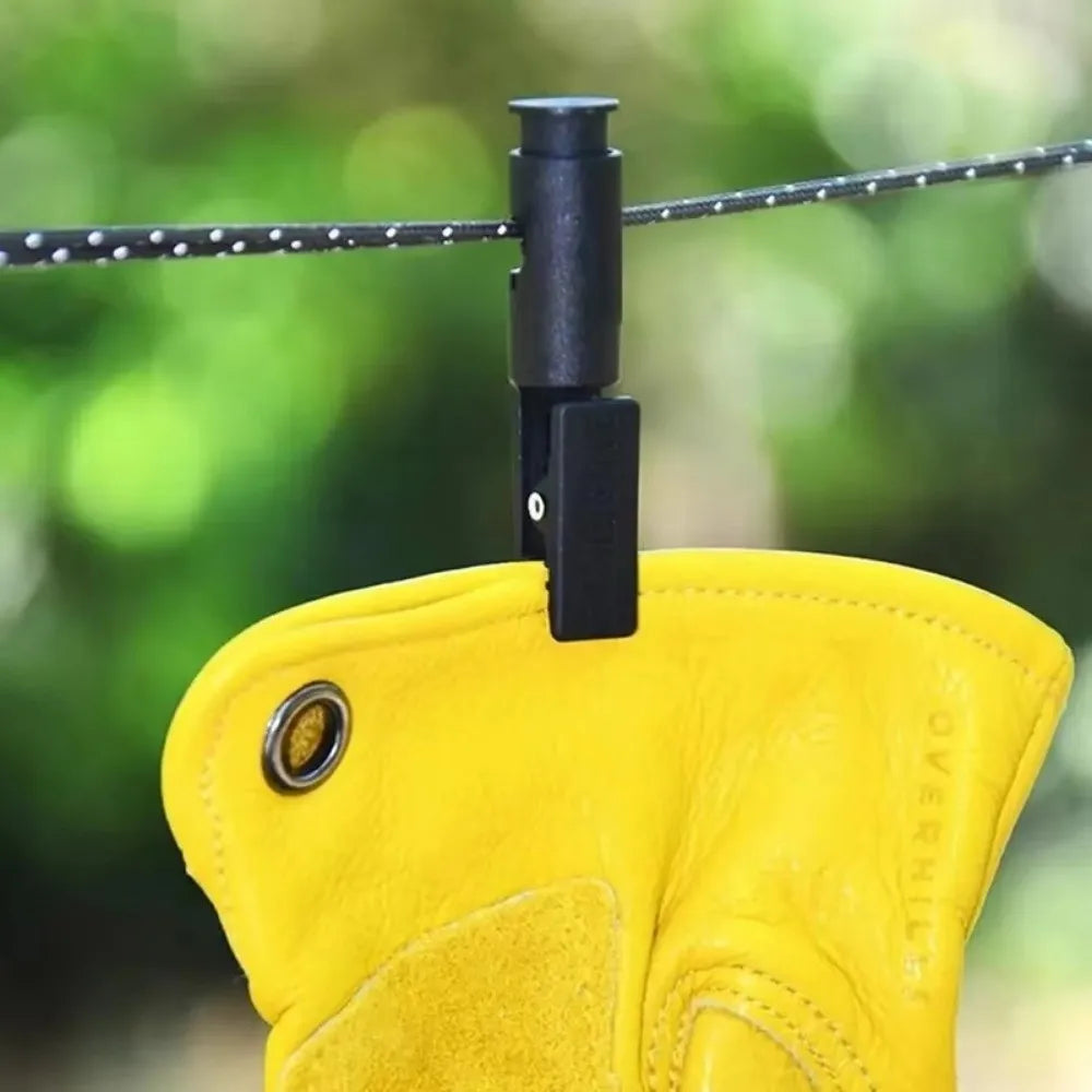 2Pcs Mini Clothesline Positioning Clip Outdoor Nylon Camping Clothespin Multi-function Windproof Laundry Pegs Clip