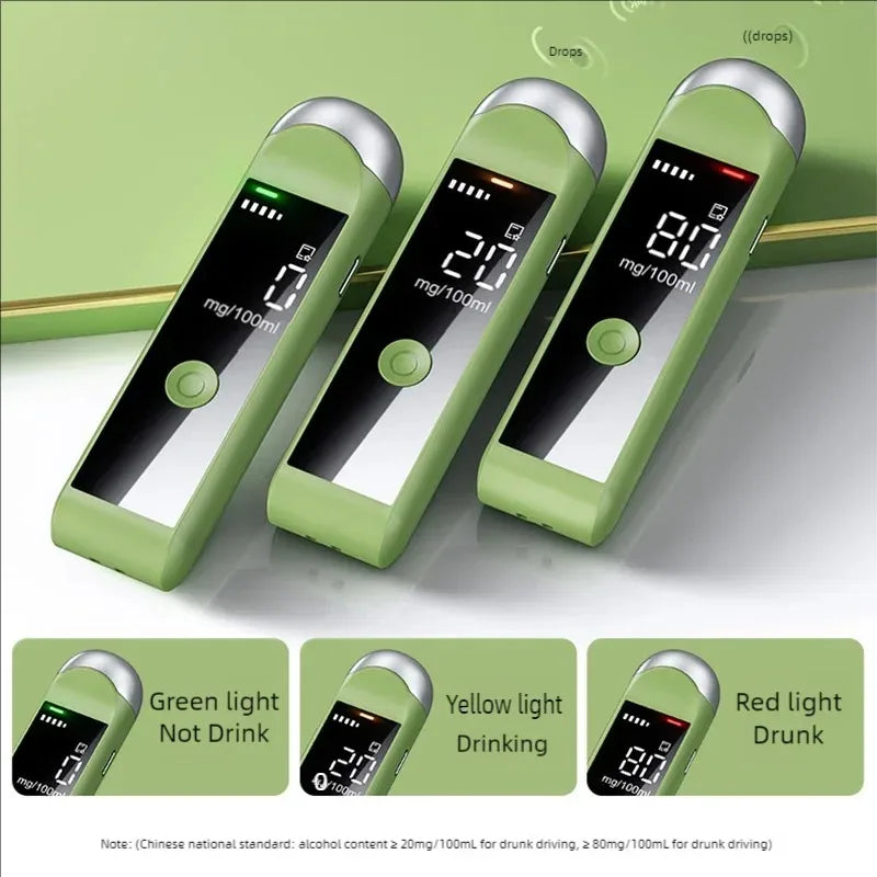 High Sensitivity Breathalyzer Non-Contact Alcoholometer Portable Breathalyzer LED Display Drunk Driving Car Diagnostic Tool