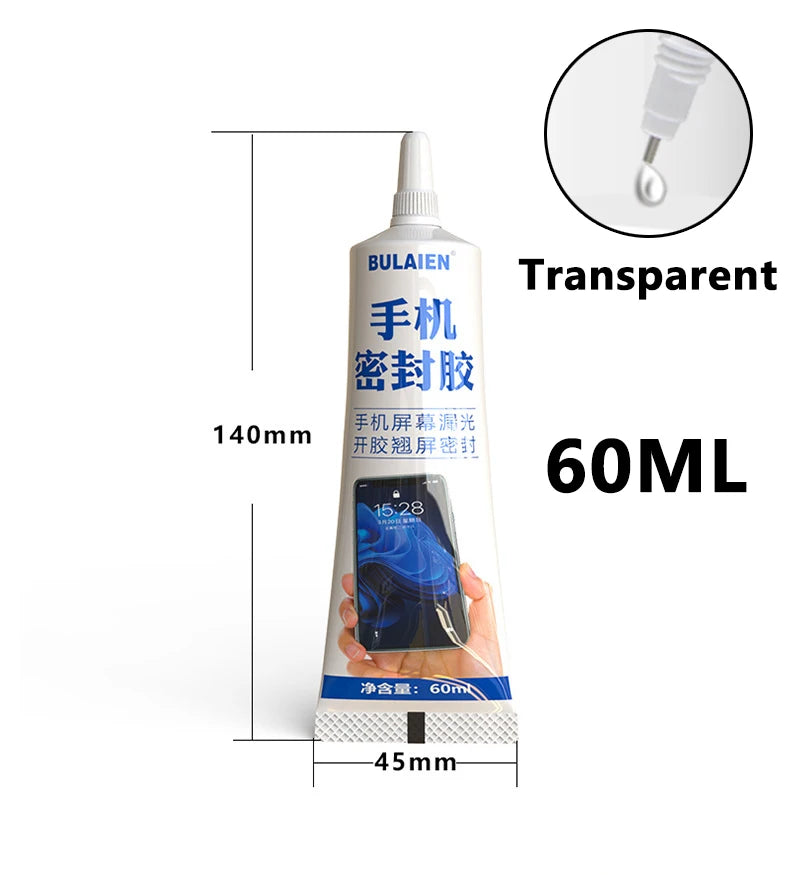 1/3/10PCS 60ML Transparent Screen Repair Adhesive Mobile Computer Tablet Strong Repair Glue Fine Needles Office Supplies