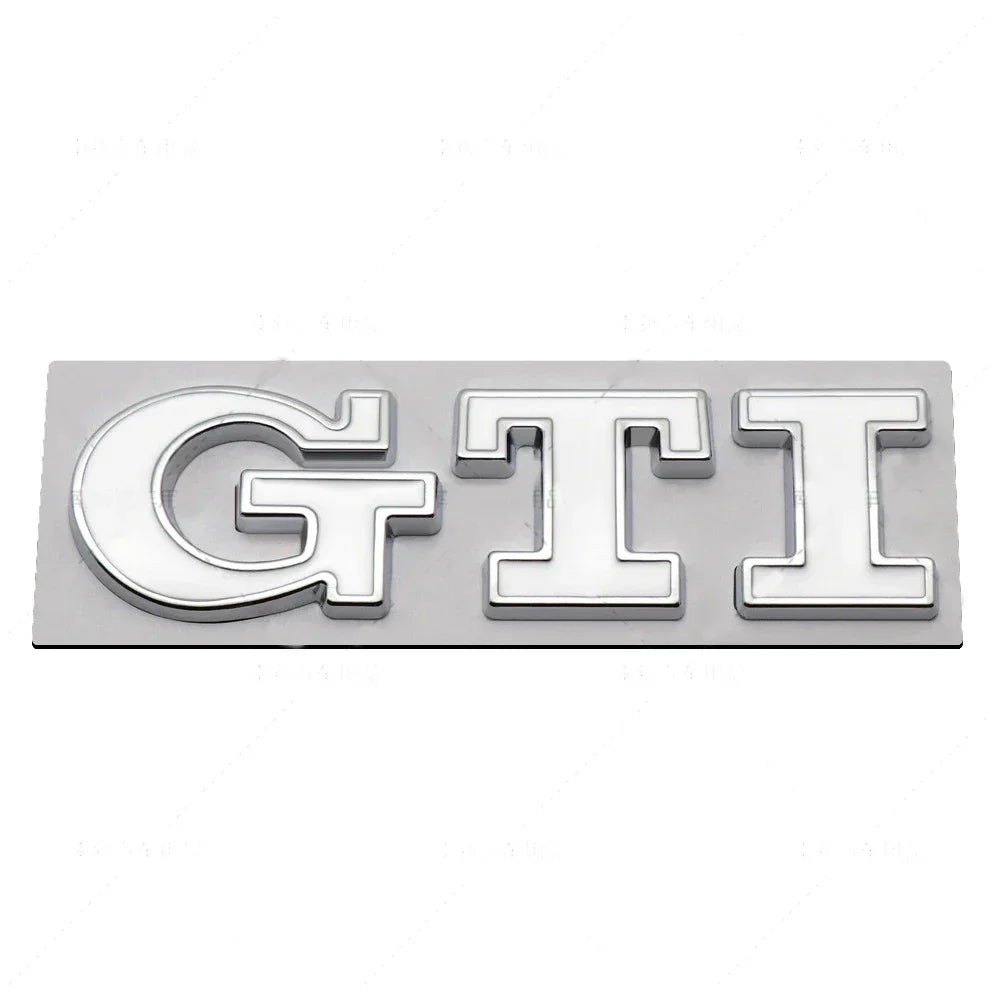 Metal Car GTI Logo Rear Trunk Emblem Stickers Decals for Volkswagen Golf 4 5 6 7 8 Passat Jetta Polo Touareg GTD GLI Touran