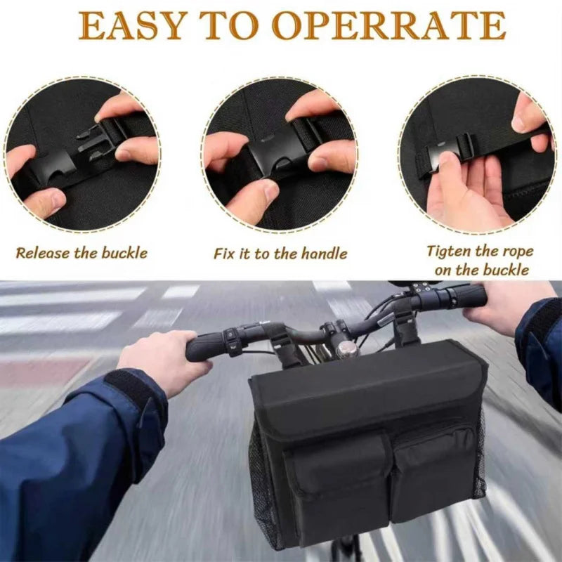 Trolley bag，Scooter bag portable storage bag、Scooter storage bag, small motorcycle storage bag, multi-pocket bag、Wheelchair bag