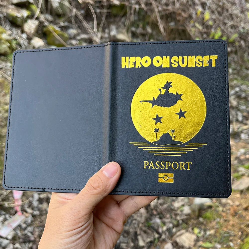 Japanese Super Hero Z Passport Cover Anime Travel Case for Passports