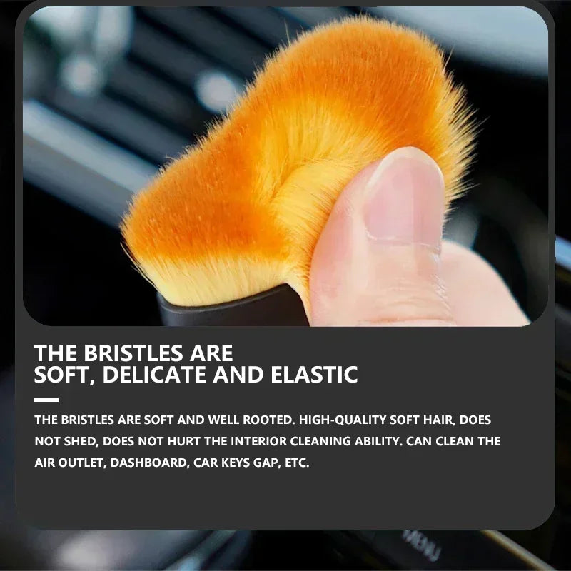1PCS Car crevice dust removal artifact brush cleaning brush tool For BMW M Mazda Hyundai SsangYong Mitsubishis car Accessories