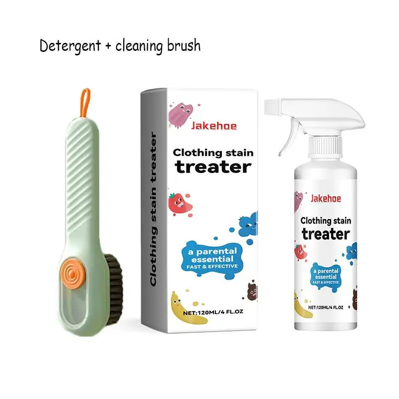 120ml Stain Remover Spray Effective Fabric Yellow Stain Removal  Dust Bleached Decontamination Wash-free Cloth Cleaning Supplies