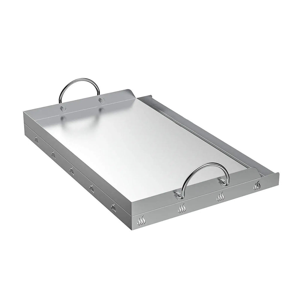 Stainless Steel Cooking Griddle Portable Flat Grill Plate Outdoor BBQ Cooking Tools for Gas Grill Kitchen Barbecue Picnic Kit