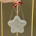 New five-pointed star handbag exquisite diamond-encrusted versatile handbag lipstick bag women's chain bag