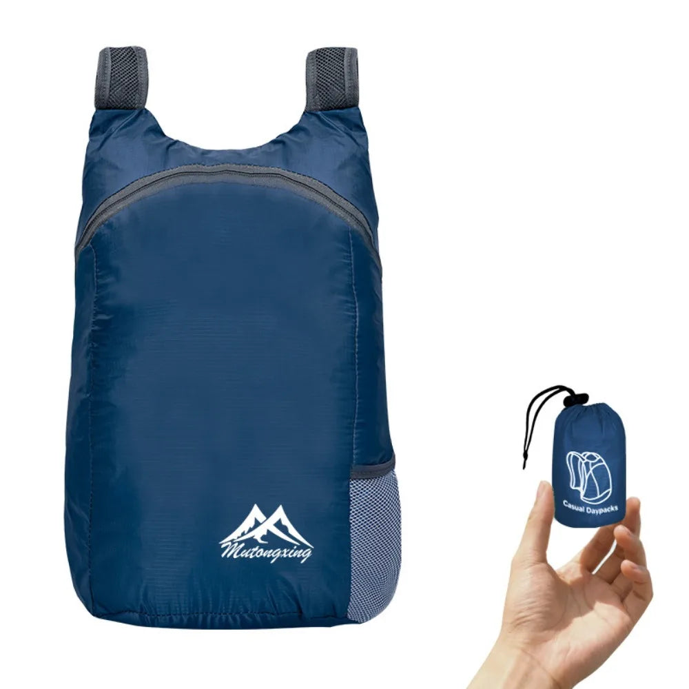 High Quality 20L Packable Backpack Lightweight Ultralight Handy Travel Daypack Bag Foldable Outdoor Folding Bag For Men Women