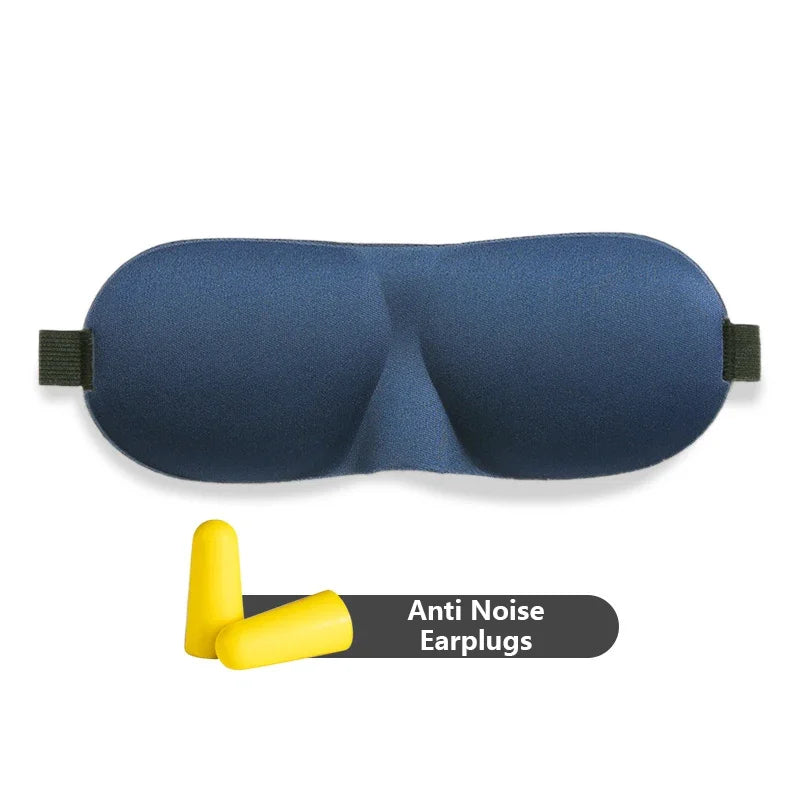 3D Sleeping Mask Eyepatch Block Out Light Eye Mask Soft Cover Rest Relax Sleep Aid Women Men Portable Blindfold Travel Eyepatch