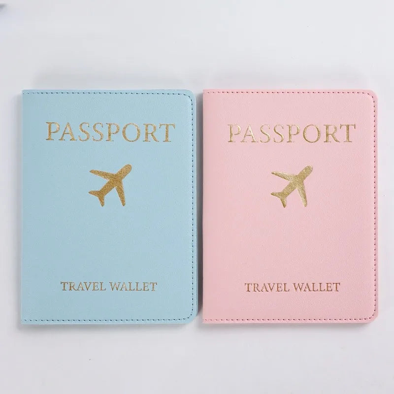 Fashion Leather Passport Holder Travel Wallet for Women Men Simple Wedding Gift Card Cover Hot Sale